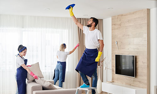 pulizia per privati soggiorno